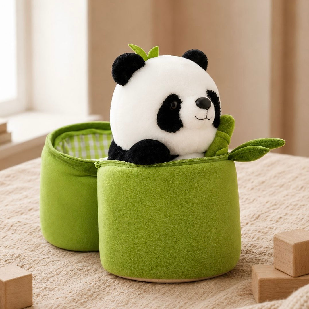 Bamboo Panda Plush with Storage Case