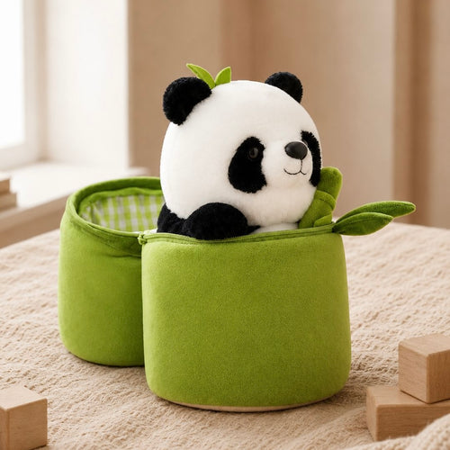 Bamboo Panda Plush with Storage Case