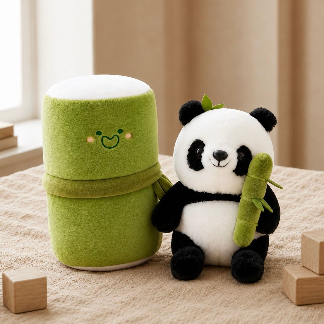 Bamboo Panda Plush with Storage Case
