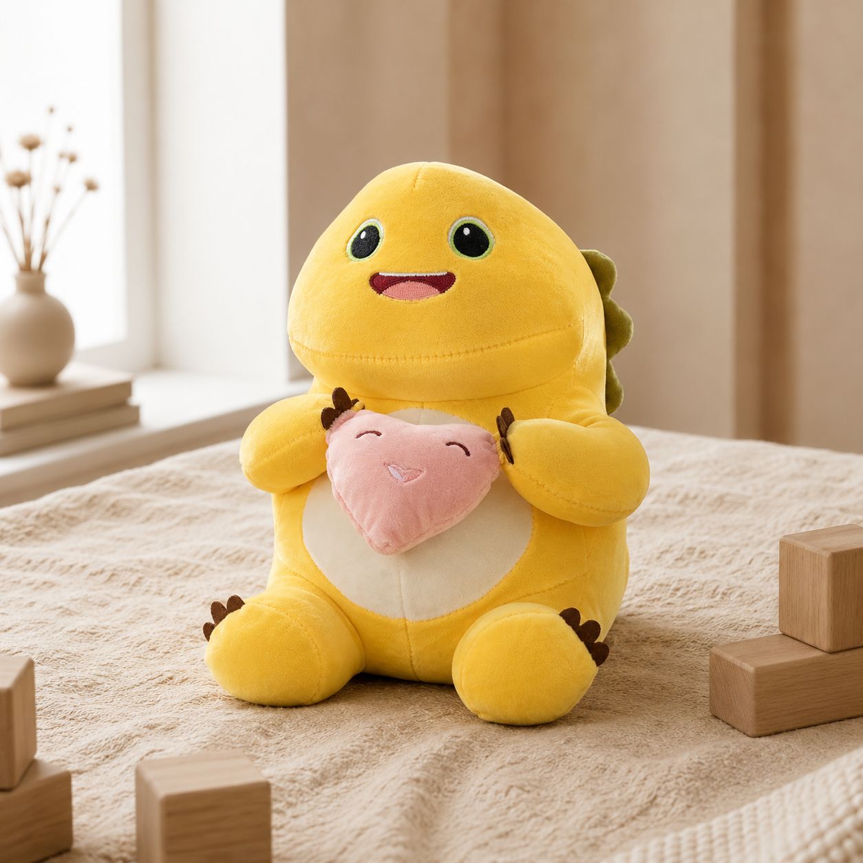 Dino Heart Plush
