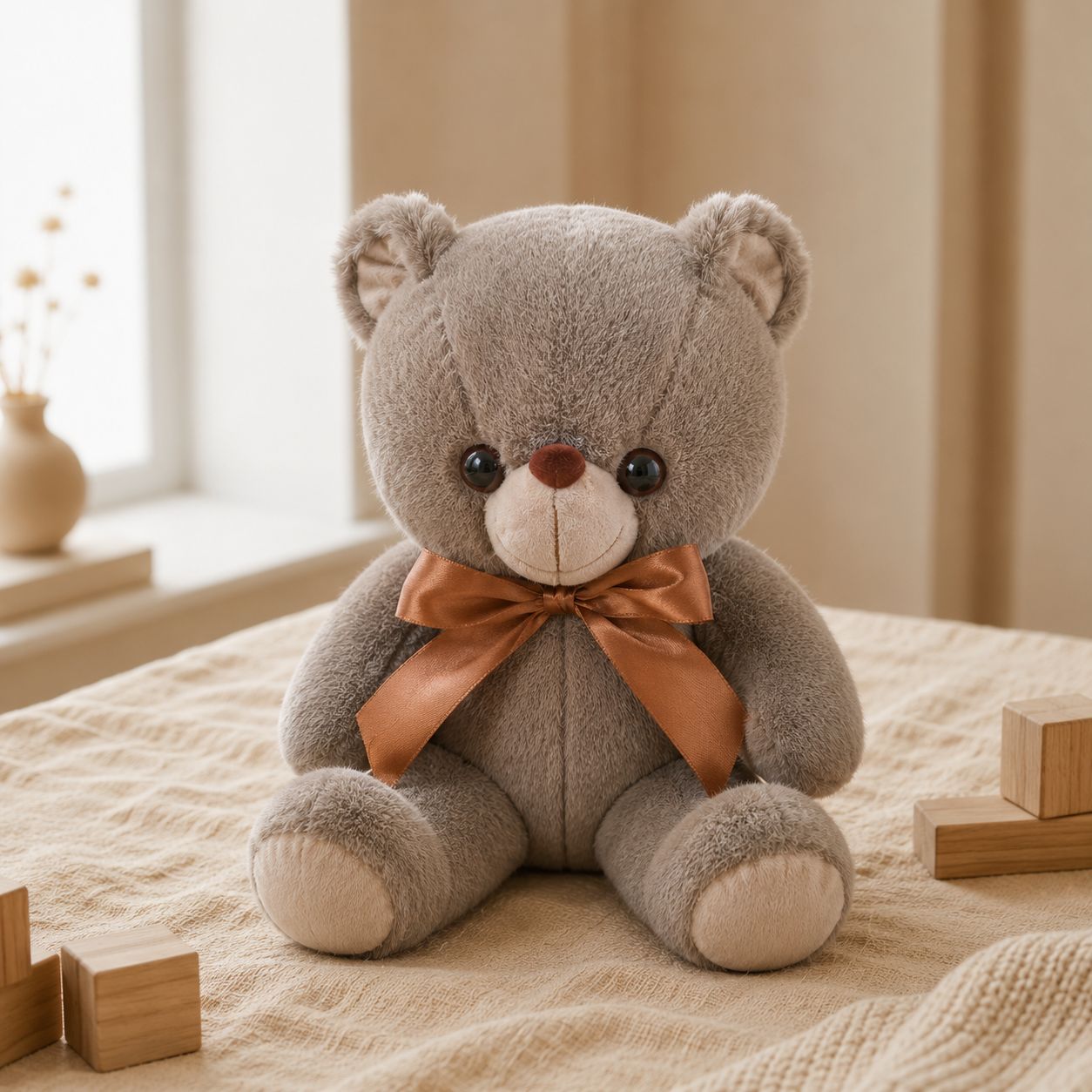 Classic Ribbon Teddy Bear