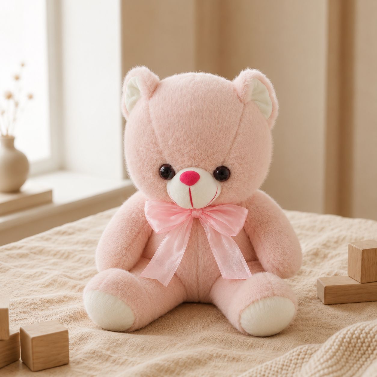 Classic Ribbon Teddy Bear