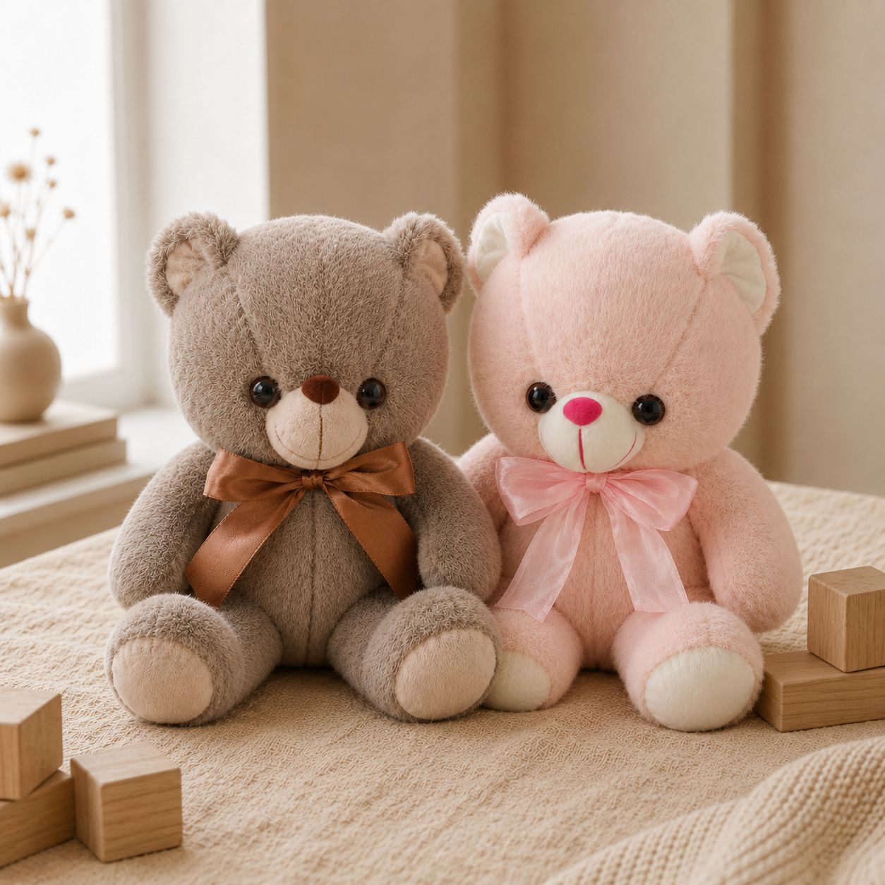 Classic Ribbon Teddy Bear
