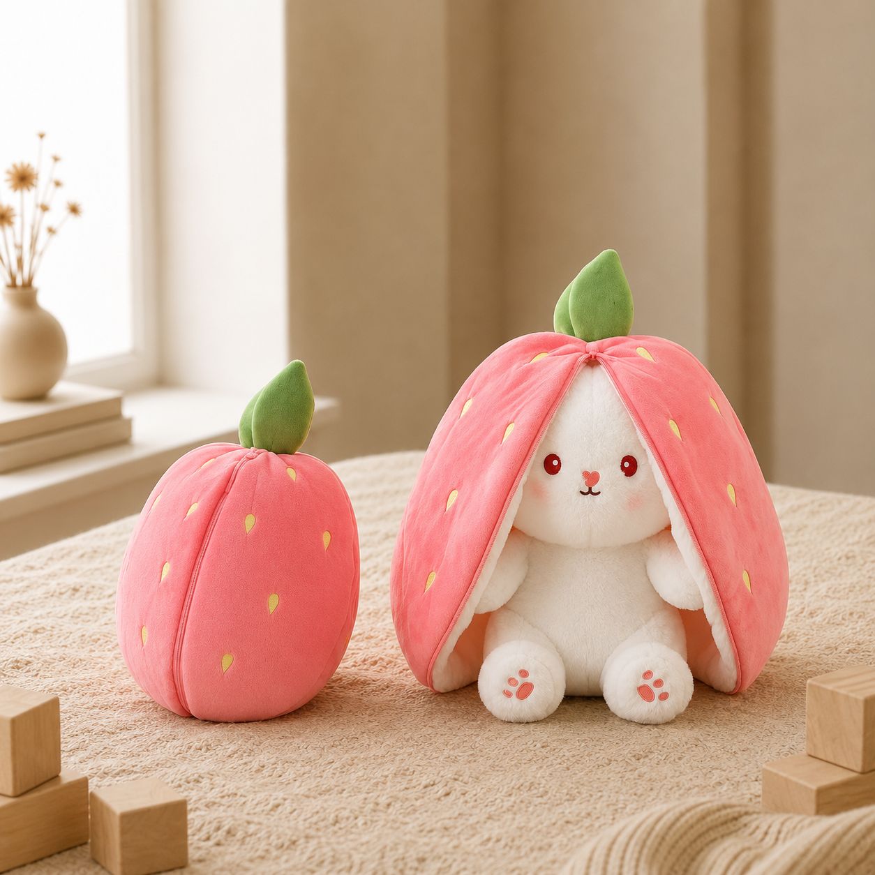 Surprise Bunny Fruit Plush